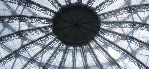Tensostruttura su ossatura metallica - GASOMETER BERLIN - Hightex - a cupola / per copertura / con membrana in ETFE