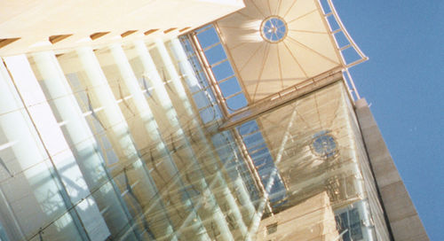 Membrana architettonica in ETFE - NORWICH UNION LEEDS - Hightex - fibra di vetro / PTFE / per tensostruttura