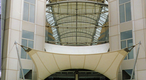 Membrana architettonica fibra di vetro - YAPI KREDI BANK - Hightex - PTFE / per tensostruttura / per tetto