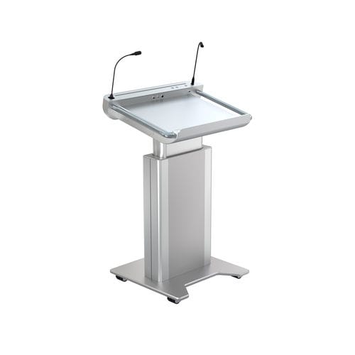 Podio da conferenza - ILS SYNERGY AW - Intelligent Lectern Systems - ad altezza regolabile / con logo personalizzato / lavorato meccanicamente