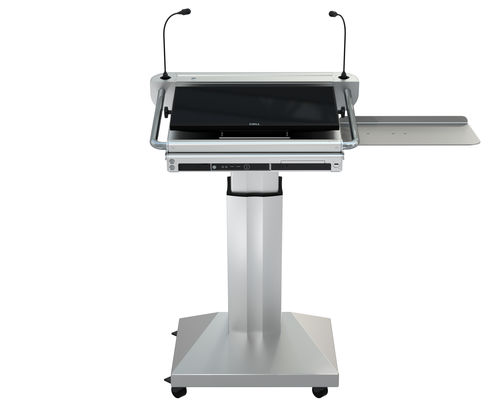 Podio da conferenza - ILS NAVIGATOR ST - Intelligent Lectern Systems - ad altezza regolabile / con logo personalizzato / lavorato meccanicamente