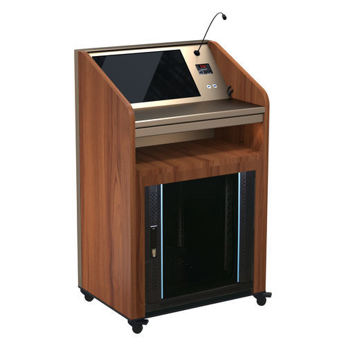 Podio da conferenza - 32W - Intelligent Lectern Systems - con cassetti / con logo personalizzato / con rotelle