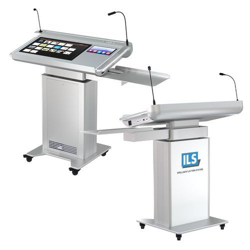 Podio da conferenza - SYNERGY QW-FD - Intelligent Lectern Systems - con porta USB / con computer integrato / ad altezza regolabile