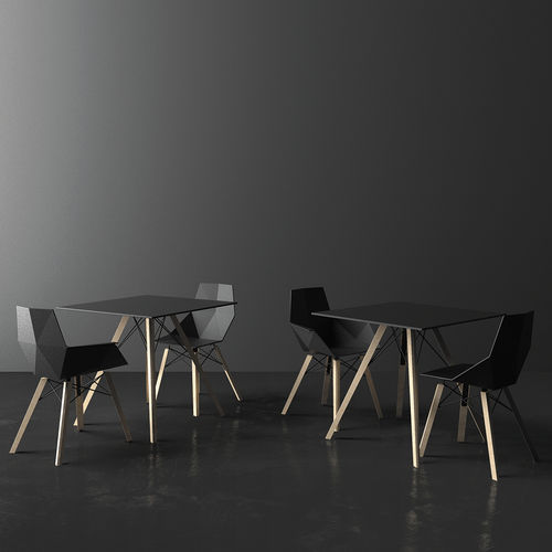 Tavolo contemporaneo - FAZ - VONDOM - in HPL / in composito / con supporto in legno
