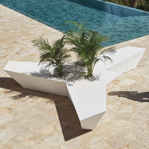 Panca da giardino design originale - FAZ - VONDOM - in polietilene / senza schienale / senza braccioli