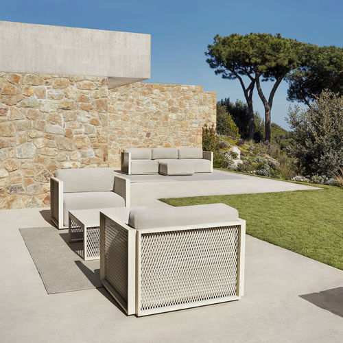 Poltrona contemporanea - THE FACTORY - VONDOM - in tessuto / in alluminio / in maglia metallica