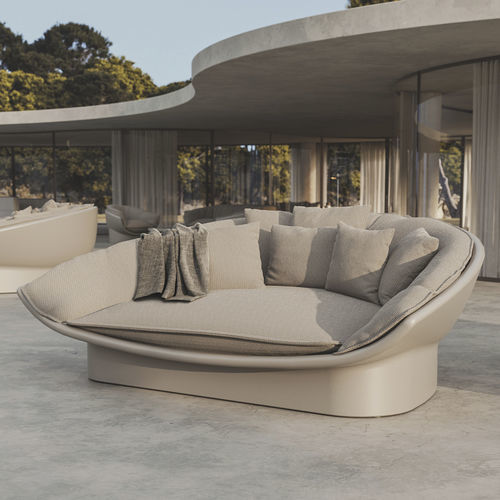 Dormeuse contemporanea - Luna  - VONDOM - in tessuto / in pelle / in polietilene