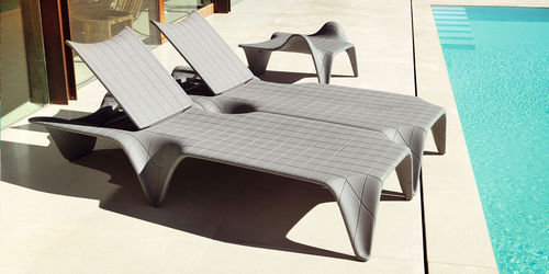 Lettino prendisole design originale - F3 - VONDOM - in polietilene / in polietilene rotostampato / da interno