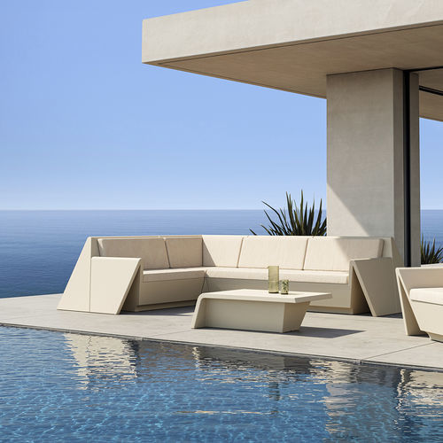 Divano modulare - REST - VONDOM - contemporaneo / da giardino / in tessuto