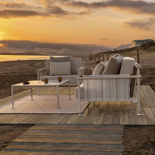 Poltrona contemporanea - Hamptons  - VONDOM - in tessuto / in alluminio / in teak