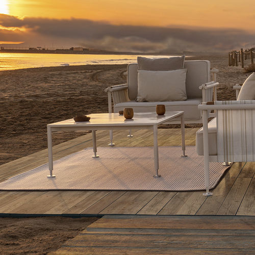 Tavolino basso contemporaneo - Hamptons  - VONDOM - in HPL / con supporto in alluminio / con base in alluminio levigato