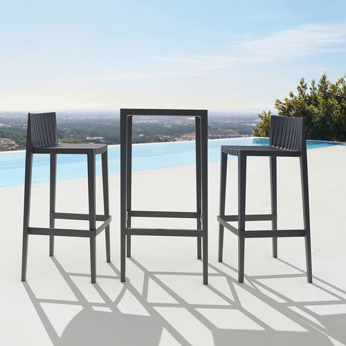 Tavolo alto contemporaneo - SPRITZ - VONDOM - in polipropilene / con base in polipropilene / quadrato