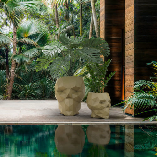 Fioriera in polietilene - Skull 46101 - VONDOM - 100% riciclabile / design originale / verde