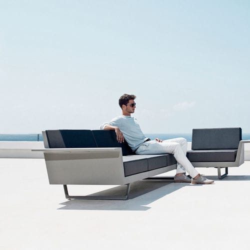 Divano modulare - DELTA - VONDOM - d'angolo / contemporaneo / da giardino