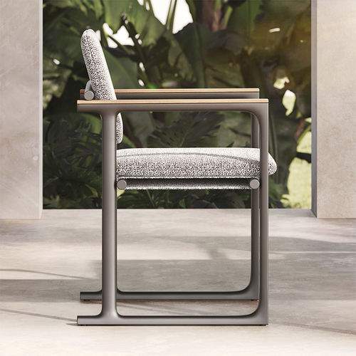 Sedia contemporanea - Tulum - VONDOM - da esterno / in tessuto / con supporto in alluminio