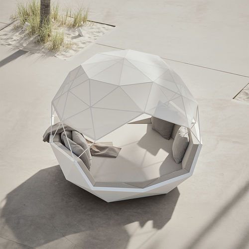 Dormeuse contemporanea - Igloo - VONDOM - in tessuto / da esterno / a baldacchino