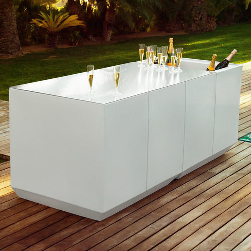 Mobile bar da giardino luminoso - VELA - VONDOM - per uso residenziale / contract