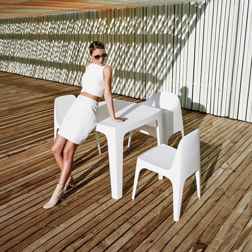 Sedia da giardino contemporanea - SOLID - VONDOM - da interno / da esterno / in polipropilene