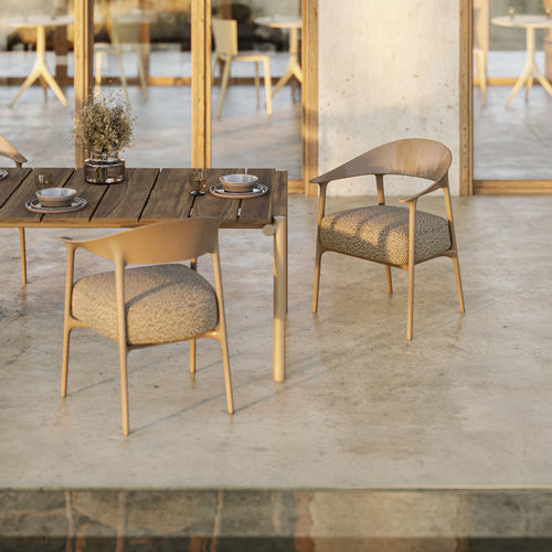 Poltrona contemporanea - Africa upholstered - VONDOM - in ecopelle / in tessuto / in polipropilene