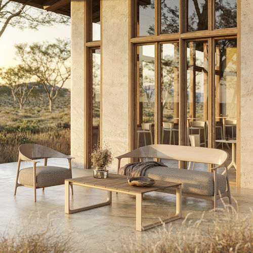 Divano contemporaneo - Africa - VONDOM - da esterno / in tessuto / in ecopelle