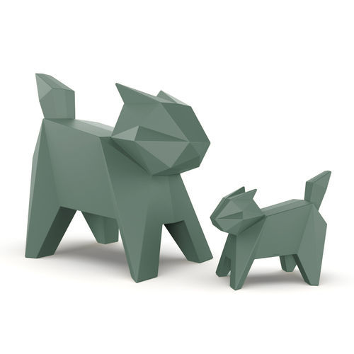 Scultura in polietilene PE - ORIGAMI NEKO - VONDOM - da esterno / decorativa / luminosa