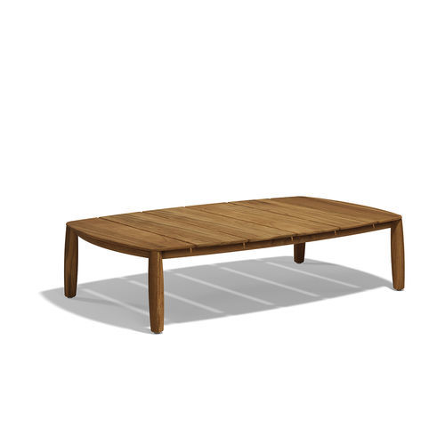 Tavolino basso contemporaneo - FUSTA COFFEE TABLE - VONDOM - in teak / da esterno / di Ramon Esteve