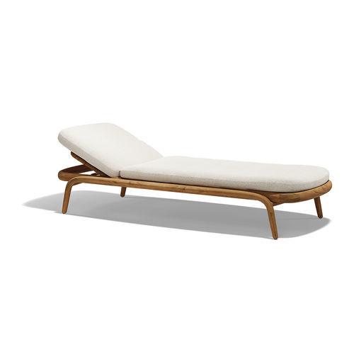 Lettino prendisole contemporaneo - Fusta - VONDOM - in teak / in legno / per esterni