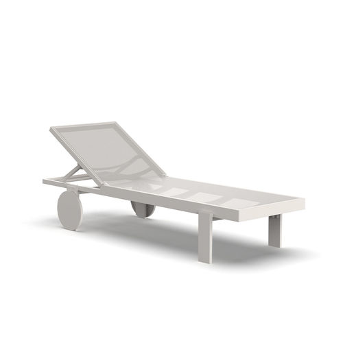 Lettino prendisole in stile Art Decó - GATSBY - VONDOM - in Batyline® / in polipropilene / in fibra di vetro
