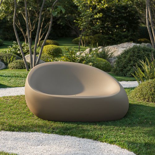 Divano design originale - STONES - VONDOM - da giardino / in polietilene / luminoso a LED