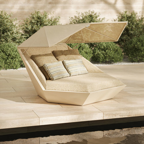 Dormeuse contemporanea - FAZ - VONDOM - in tessuto / in polietilene / da esterno