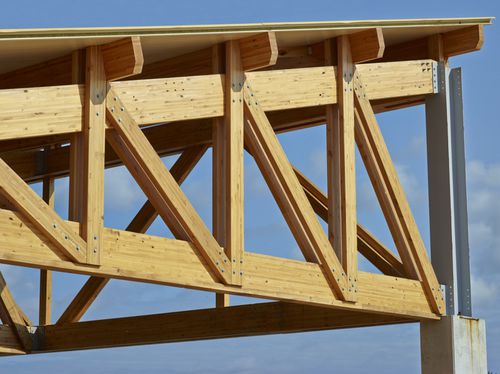Ossatura in legno massello - LAMWOOD - PIVETEAU BOIS - per carpenteria / contract