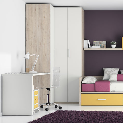 Armadio ad angolo - TOUCH 8 - ROS 1 S.A. - contemporaneo / in legno / con ante battenti