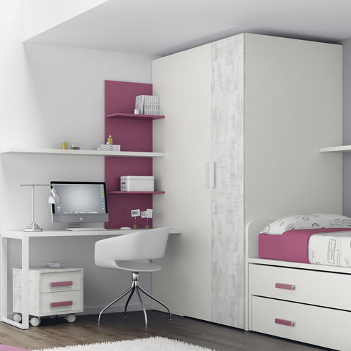 Armadio contemporaneo - TOUCH 25 - ROS 1 S.A. - in legno laccato / con ante battenti / per bambini