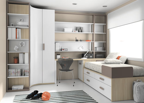 Scrivania contemporanea - TOUCH 31  - ROS 1 S.A. - in legno / con ripiano / con base in pannelli