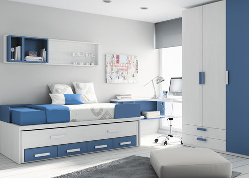 Letto con letto estraibile - TOUCH 37  - ROS 1 S.A. - singolo / contemporaneo / per bambini