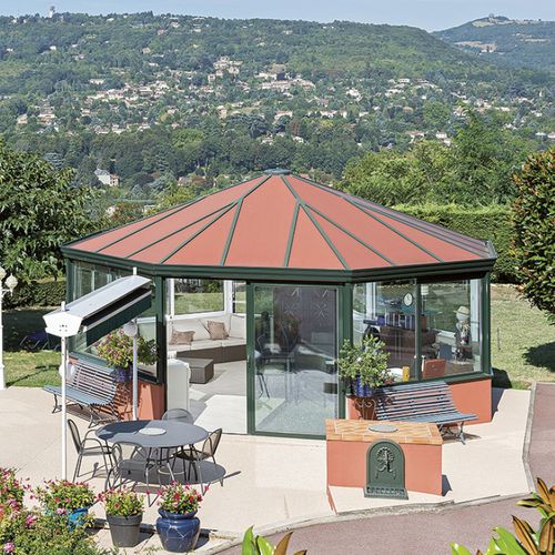 Veranda autoportante - LUCIOLE® TUBULAIRE - INSTALLUX - in alluminio