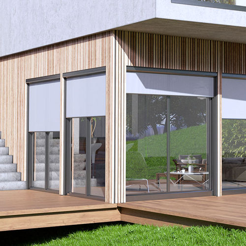 Tenda avvolgibile a rullo con cassonetto - OKULTIS® - Roche Habitat - per finestra / in tela / per protezione solare