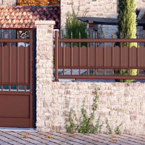 Recinzione a sbarre - TRADITION : TEXAS - Roche Habitat - residenziale / in alluminio / classica