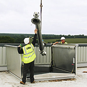 Botola per tetto - D-50T - Bilco UK - quadrata / in alluminio / per sistema domotico