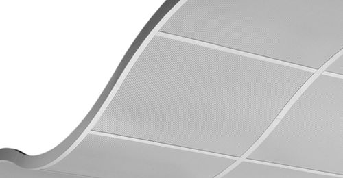 Controsoffitto in metallo - CURVGRID™: TWO-DIRECTIONAL  - CHICAGO METALLIC CORPORATION - a quadrotte / curvo