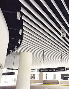 Controsoffitto in alluminio - FIN MATE - Gordon - a doghe / ignifugo