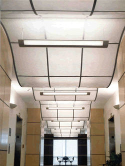 Controsoffitto in fibra di vetro - FRP - Gordon - in pannelli / acustico