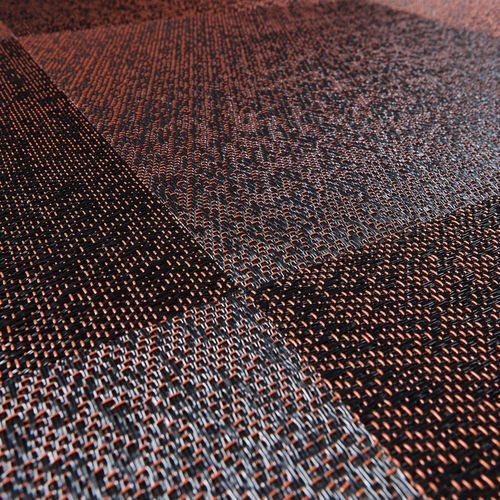 Moquette a quadrotte - BLACKISH RED - BOLON - tessuta / in vinile / contract