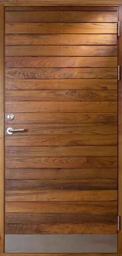 Porta per esterni - L&Aring;NG&Ouml; FSC - BOVALLS - in teak / battente / contemporanea