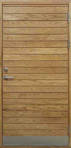 Porta per esterni - L&Aring;NG&Ouml; FSC - BOVALLS - in rovere / in legno massiccio / battente