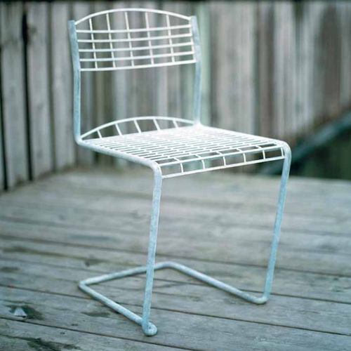 Sedia da giardino contemporanea - HIGH TECH - GRYTHYTTAN STÅLMÖBLER - da esterno / in acciaio / impilabile