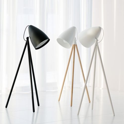 Lampada da terra - ORBIT - GARSNAS - in frassino / contemporanea / con cavo