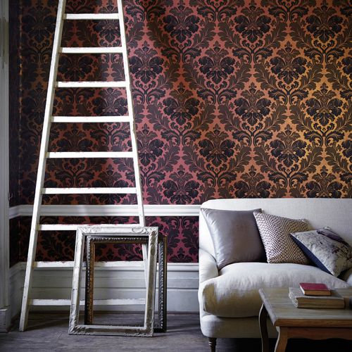 Carta da parati classica - BONAPARTE - The Little Greene - barocca / damasco / aspetto tessuto
