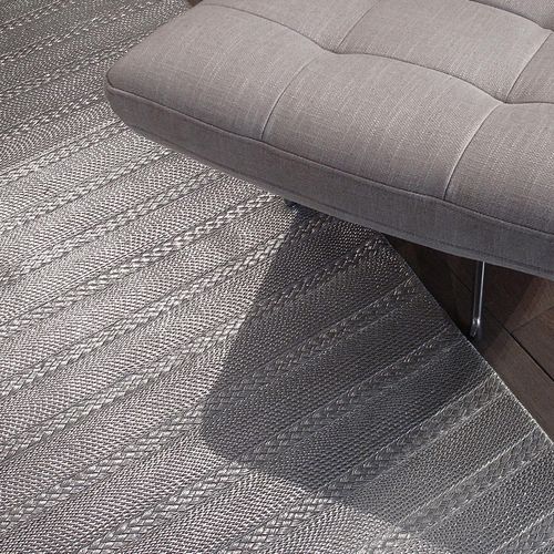 Tappeto contemporaneo - ELEGANCE : GRIT LINE - NATURTEX - a tinta unita / in lana / in cotone