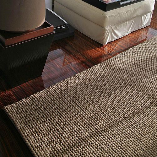 Tappeto contemporaneo - ELEGANCE : GRIT LINK - NATURTEX - a tinta unita / in cotone / rettangolare